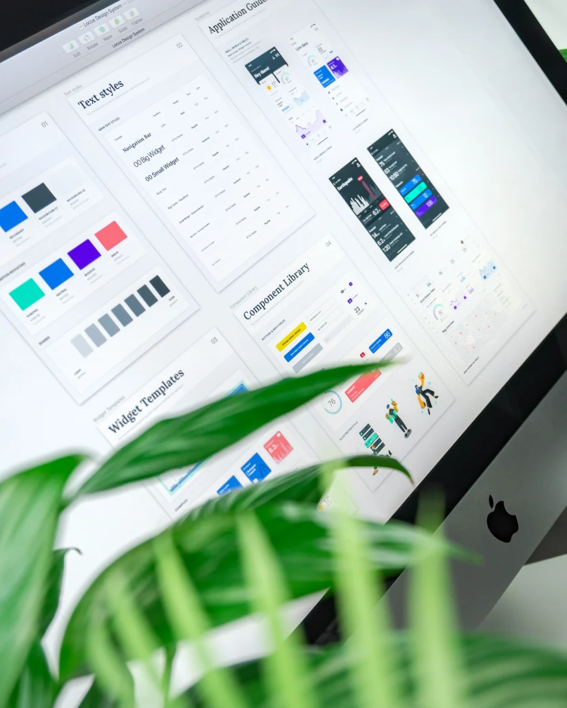 Design phase — wireframes, layout exploration, and UI direction for a marketing site