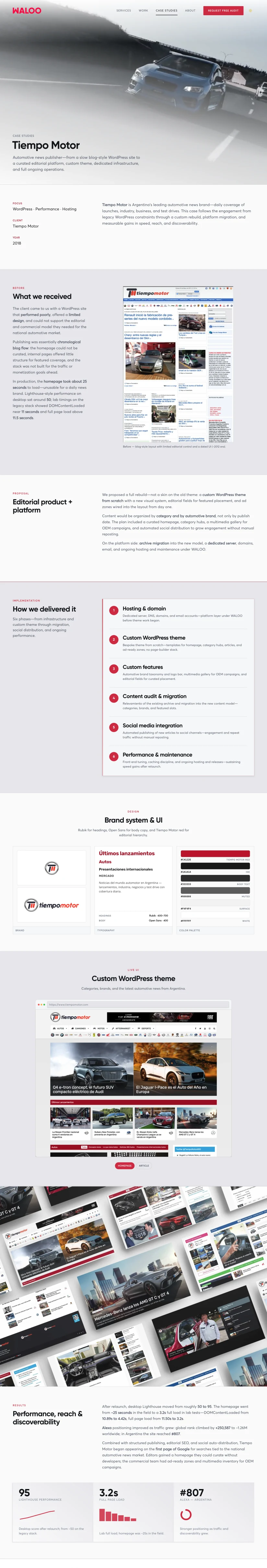 WALOO case studies — light theme