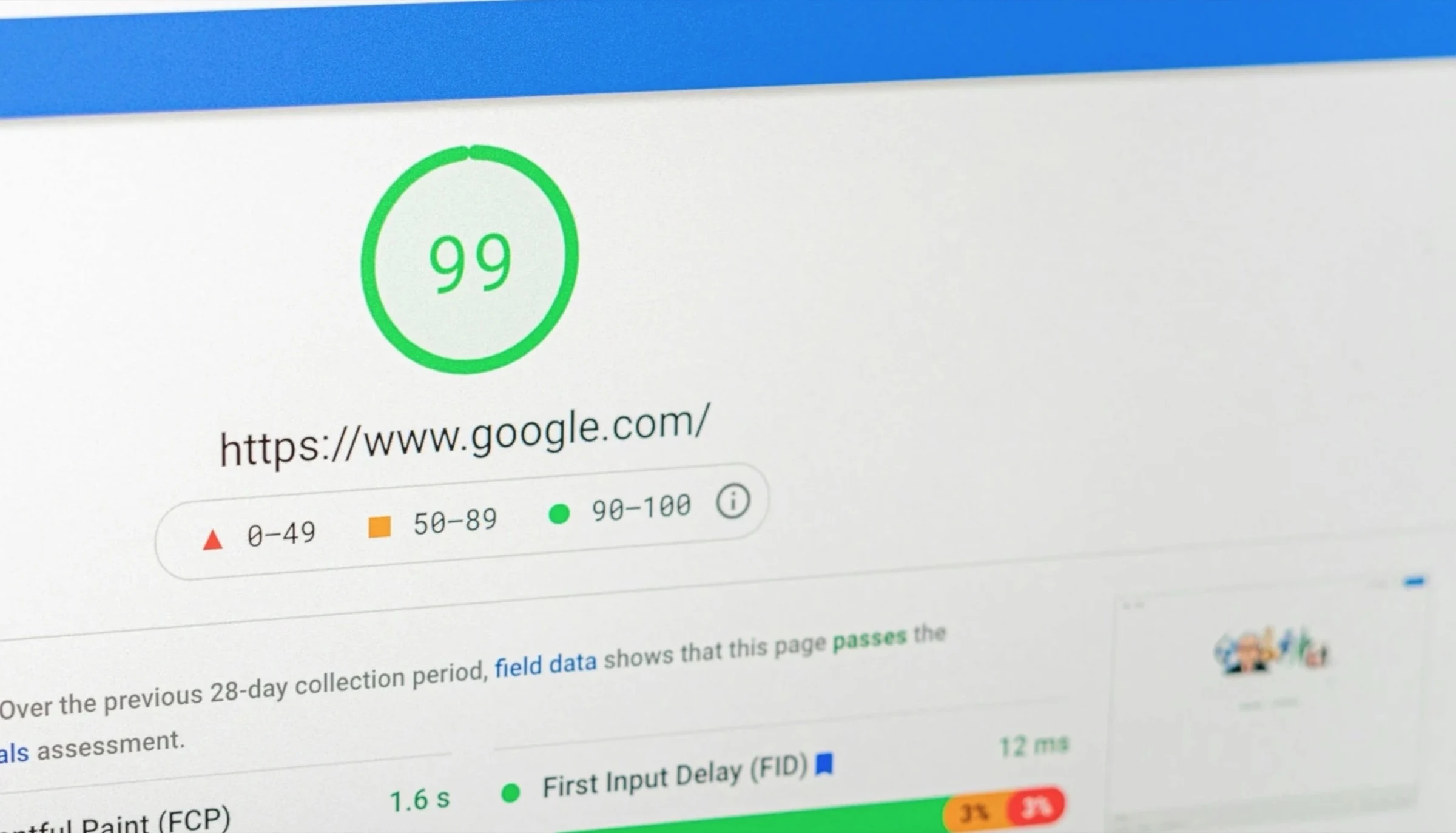 Core Web Vitals performance review