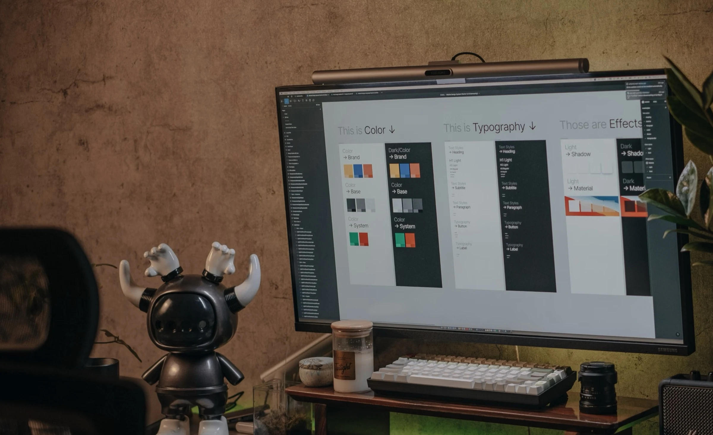 UX/UI design workspace