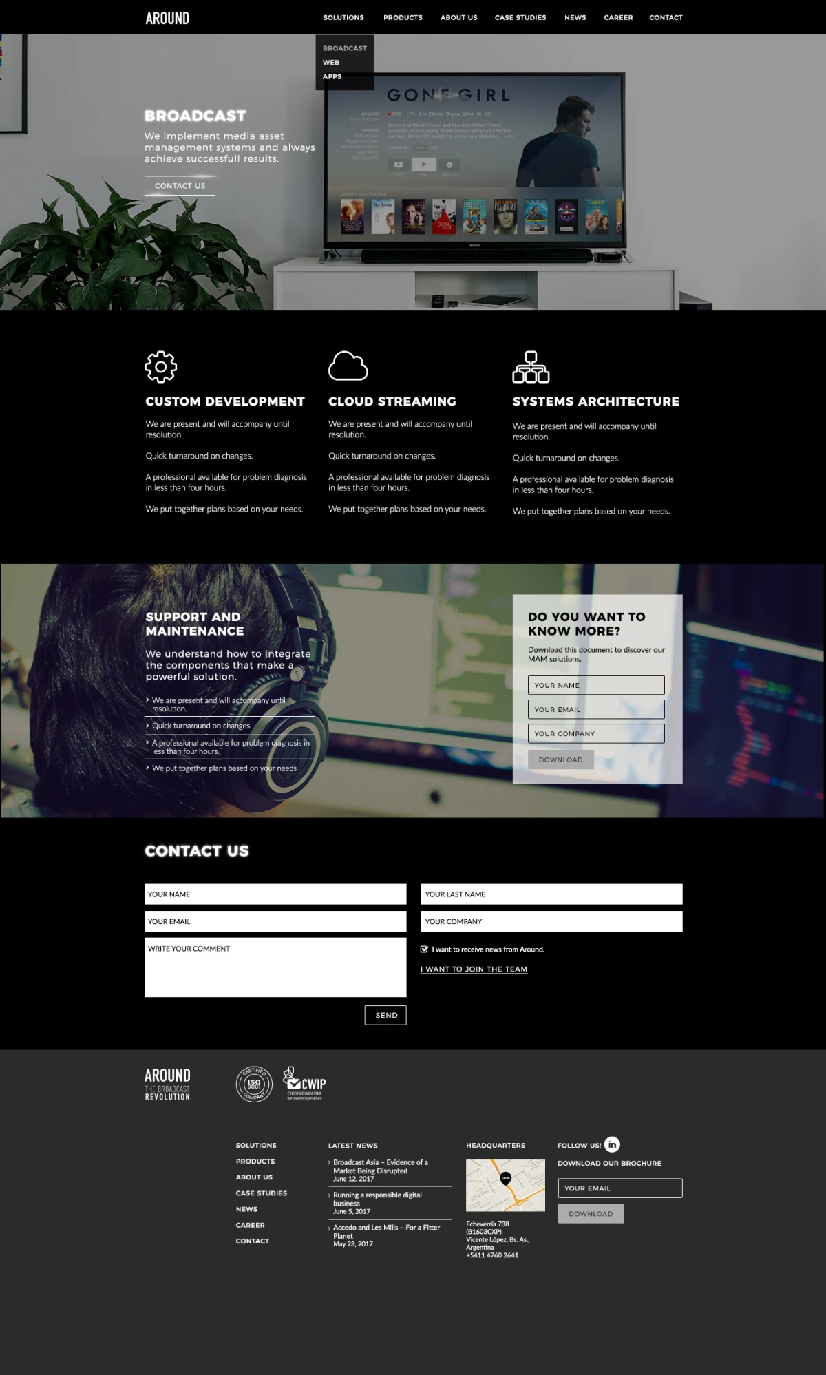 Around Broadcast solutions
