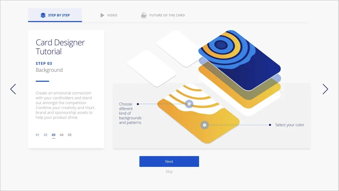 Visa Card Designer — customize card details